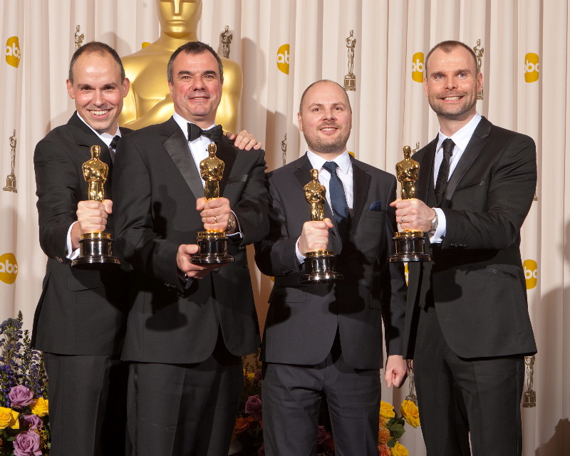 Inception wins Visual Effects Oscar Backstage interview