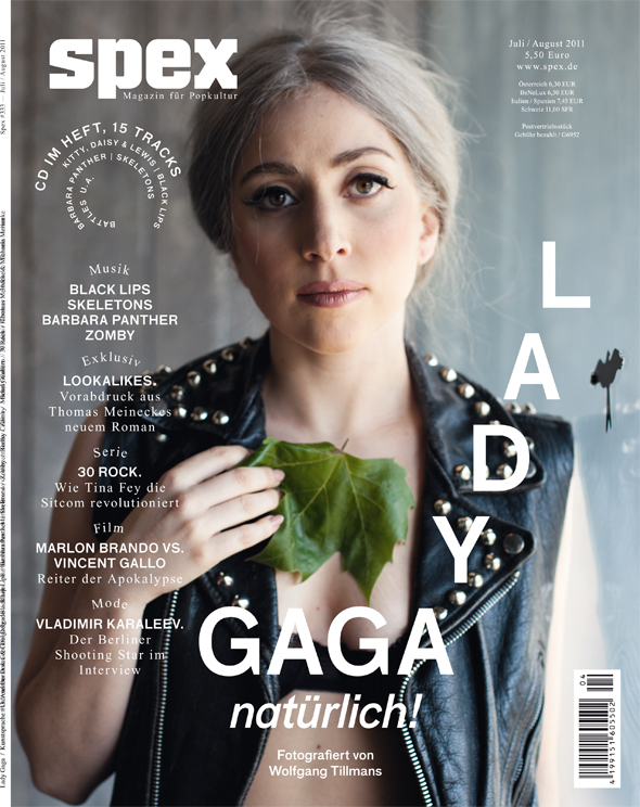 Lady Gaga features on Spex magazine with no makeup