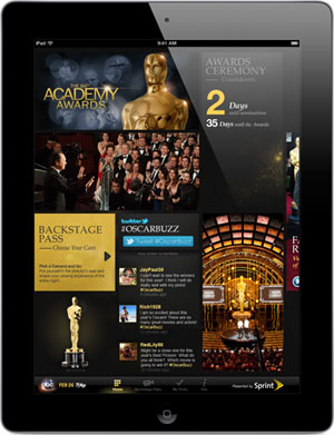 Oscars releases phone App for 2012 show