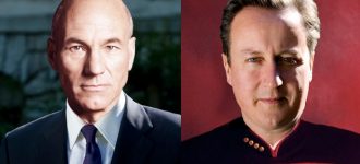 What if David Cameron was Picard and Patrick Stewart was PM?